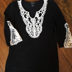 Lace-Trimmed Tunic
